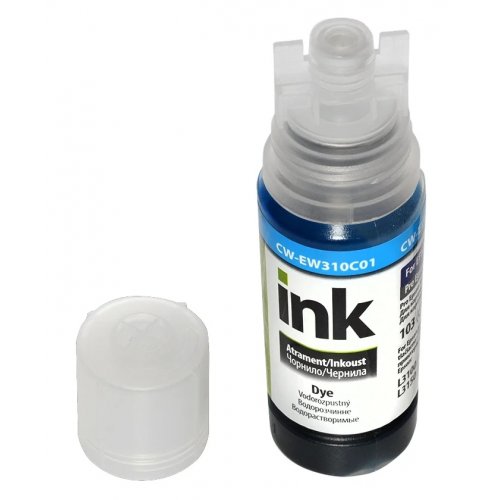Чернила ColorWay Epson EW310 70ml (CW-EW310C01) Cyan купить в Украине: Киев, Днепр, Харьков, Одесса  | Низкая цена, отзывы, характеристики от TELEMART фото