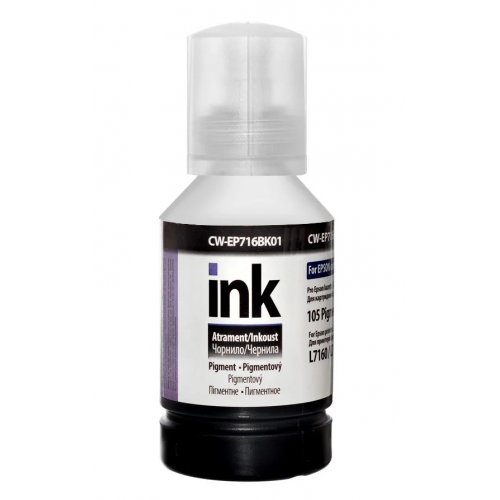 Чернила ColorWay Epson EP716 140ml (CW-EP716BK01) Pigment Black купить в Украине: Киев, Днепр, Харьков, Одесса  | Низкая цена, отзывы, характеристики от TELEMART фото