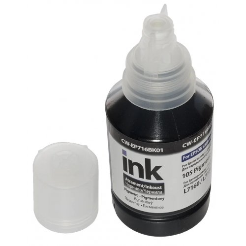 Чернила ColorWay Epson EP716 140ml (CW-EP716BK01) Pigment Black купить в Украине: Киев, Днепр, Харьков, Одесса  | Низкая цена, отзывы, характеристики от TELEMART фото