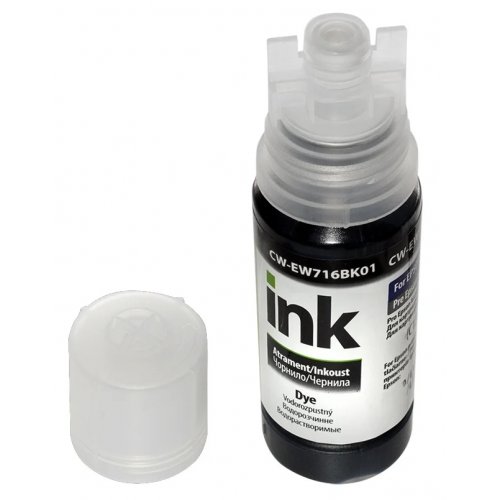 Чернила ColorWay Epson EW716 70ml (CW-EW716BK01) Black купить в Украине: Киев, Днепр, Харьков, Одесса  | Низкая цена, отзывы, характеристики от TELEMART фото