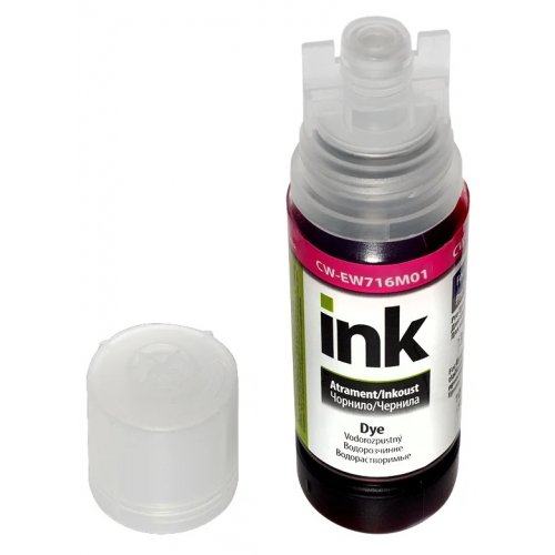 Чернила ColorWay Epson EW716 70ml (CW-EW716M01) Magenta купить в Украине: Киев, Днепр, Харьков, Одесса  | Низкая цена, отзывы, характеристики от TELEMART фото