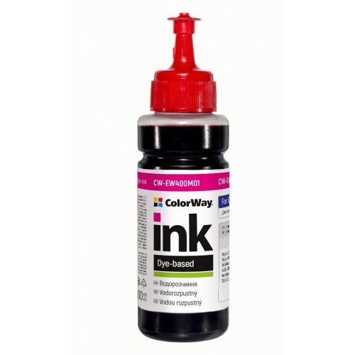 Чернила ColorWay Epson EW400 100ml (CW-EW400M01) Magenta купить в Украине: Киев, Днепр, Харьков, Одесса  | Низкая цена, отзывы, характеристики от TELEMART фото