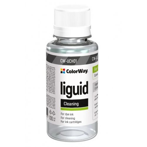 Чистяча рідина ColorWay for Canon HP Lexmark 100ml (CW-UCH01) купити в Україні: Київ, Львів, Хмельницький, Тернопіль, Івано-Франківськ | Низька ціна, відгуки, характеристики від TELEMART фото