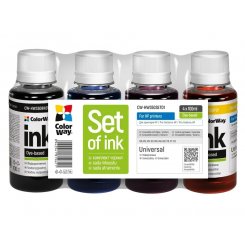 Комплект чорнил ColorWay HP HW350 4x100ml (CW-HW350SET01) BK/С/M/Y