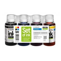Комплект чорнил ColorWay HP HW652 4x100ml (CW-HW652SET01) BK/С/M/Y