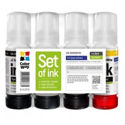 Комплект чорнил ColorWay Epson EW310 4x70ml (CW-EW310SET01) BK/С/M/Y