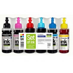 Комплект чорнил ColorWay Epson EW810 6x100ml (CW-EW810SET01) BK/С/M/LС/LM/Y