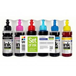 Комплект чорнил ColorWay Epson EW650 6x100ml (CW-EW650SET01) BK/C/M/Y/LC/LM