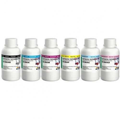 Комплект чернил ColorWay Epson EW650 6x200ml (CW-EW650SET02) BK/C/M/Y/LC/LM купить в Украине: Киев, Днепр, Харьков, Одесса  | Низкая цена, отзывы, характеристики от TELEMART фото