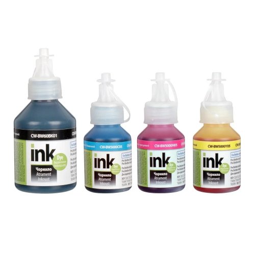 Комплект чорнил ColorWay Brother BTD60BK/BT5000 1x100ml + 3x50ml (CW-BW60SET01) BK/C/M/Y купити в Україні: Київ, Львів, Хмельницький, Тернопіль, Івано-Франківськ | Низька ціна, відгуки, характеристики від TELEMART фото