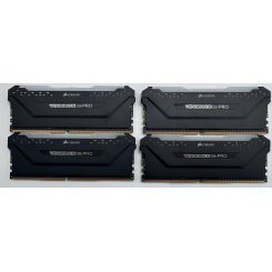 Озу Corsair DDR4 32GB (4x8GB) 3600Mhz Vengeance RGB Pro Black (CMW32GX-4M4D3600C18) (Восстановлено продавцом, 865062)