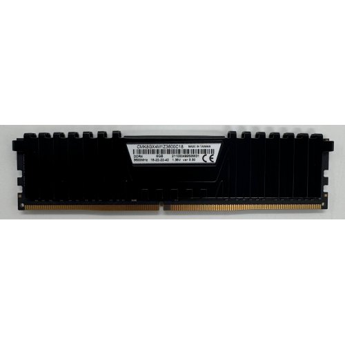 Озу Corsair DDR4 8GB 3600Mhz Vengeance LPX Black (CMK8GX4M1Z3600C18) (Восстановлено продавцом, 865064) купить в Украине: Киев, Днепр, Харьков, Одесса  | Проверка совместимости, низкая цена, отзывы, характеристики от TELEMART фото