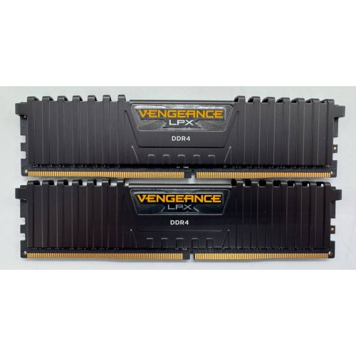 Озп Corsair DDR4 16GB (2x8GB) 4000Mhz Vengeance LPX Black (CMK16GX4M2Z4000C16) (Відновлено продавцем, 865067) купити в Україні: Київ, Львів, Хмельницький, Тернопіль, Івано-Франківськ | Перевірка сумісності, низька ціна, відгуки, характеристики від TELEMART фото