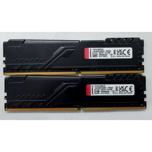 Озу Kingston DDR4 32GB (2x16GB) 3600Mhz FURY Beast Black (KF436C18BBK2/32) (Восстановлено продавцом, 865179) купить в Украине: Киев, Днепр, Харьков, Одесса  | Проверка совместимости, низкая цена, отзывы, характеристики от TELEMART фото