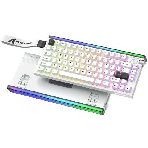 Клавиатура Attack Shark R85 RGB HE Magnetic Purple Mandrel Switches (AS-6972792472522-SW) Starry White купить в Украине: Киев, Днепр, Харьков, Одесса  | Низкая цена, отзывы, характеристики от TELEMART фото