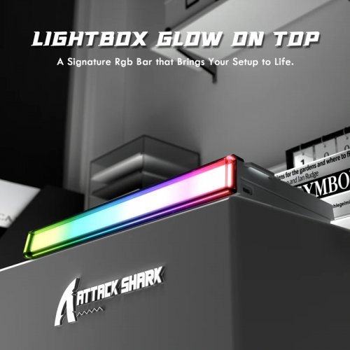 Клавиатура Attack Shark R85 RGB HE Magnetic Purple Mandrel Switches (AS-6972792472522-SW) Starry White купить в Украине: Киев, Днепр, Харьков, Одесса  | Низкая цена, отзывы, характеристики от TELEMART фото