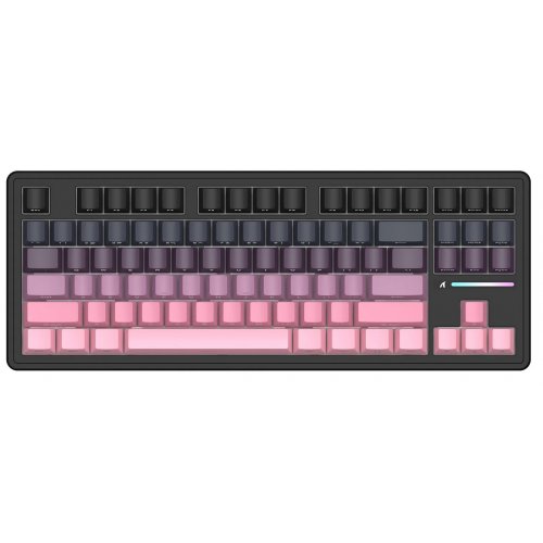 Клавиатура Attack Shark M87 Pro V2 RGB Linear White Jade Switch Wireless (AS-6972792470467-B) Gradient Pink купить в Украине: Киев, Днепр, Харьков, Одесса  | Низкая цена, отзывы, характеристики от TELEMART фото