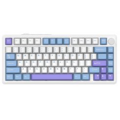 Клавиатура Attack Shark X85 RGB Linear White Jade Switch Wireless (AS-6972792471594-WP-UA) White/Purple