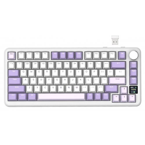 Клавиатура Attack Shark X85 Pro RGB Linear Blueberry Switches Wireless (AS-6972792471105-L) Lavender купить в Украине: Киев, Днепр, Харьков, Одесса  | Низкая цена, отзывы, характеристики от TELEMART фото