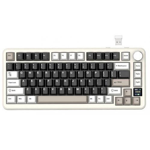 Клавиатура Attack Shark X85 Pro RGB Linear Blueberry Switches Wireless (AS-6972792471099-CW) Cheese White купить в Украине: Киев, Днепр, Харьков, Одесса  | Низкая цена, отзывы, характеристики от TELEMART фото