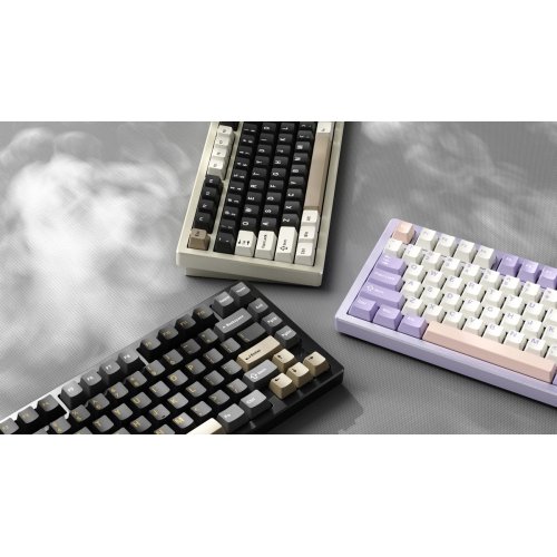 Клавиатура Attack Shark X75 RGB Kailh MX Crystal Switches Wireless (AS-6972792471457-CW-UA) Cheese White купить в Украине: Киев, Днепр, Харьков, Одесса  | Низкая цена, отзывы, характеристики от TELEMART фото