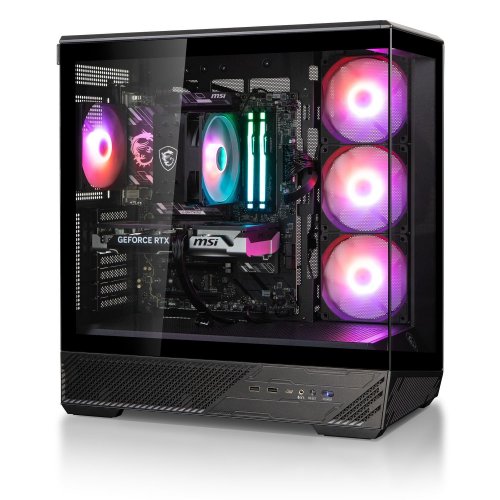 Комп'ютер Dragon Lucky Nyx Powered_by MSI (RTX5060TI + R57500F) Black купити в Україні: Київ, Львів, Хмельницький, Тернопіль, Івано-Франківськ | Низька ціна, відгуки, характеристики від TELEMART фото