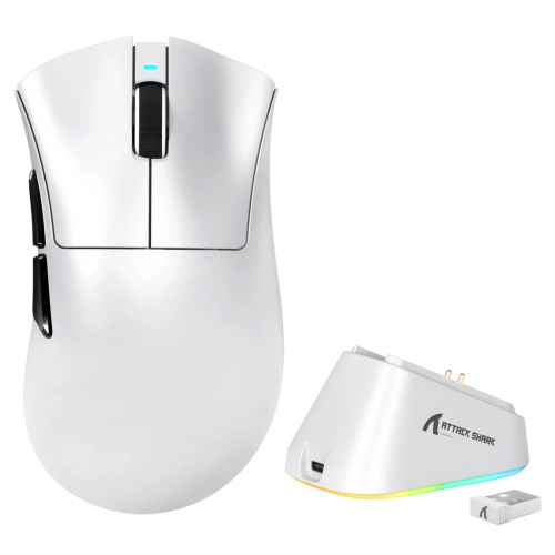 Мышка Attack Shark V3 Pro Wireless (AS-6972792472584-W) White купить в Украине: Киев, Днепр, Харьков, Одесса  | Низкая цена, отзывы, характеристики от TELEMART фото