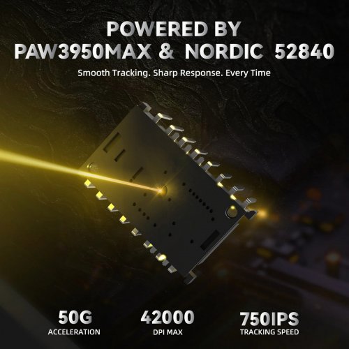 Мышка Attack Shark R11 Ultra (AS-6972792472393-B) Forged Black купить в Украине: Киев, Днепр, Харьков, Одесса  | Низкая цена, отзывы, характеристики от TELEMART фото