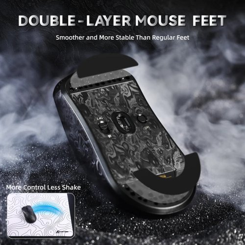 Мышка Attack Shark R11 Ultra (AS-6972792472393-B) Forged Black купить в Украине: Киев, Днепр, Харьков, Одесса  | Низкая цена, отзывы, характеристики от TELEMART фото