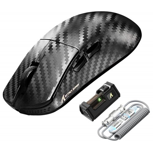 Мышка Attack Shark R11 Ultra (AS-6972792472409-B) Weave Black купить в Украине: Киев, Днепр, Харьков, Одесса  | Низкая цена, отзывы, характеристики от TELEMART фото