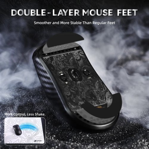 Мышка Attack Shark R11 Ultra (AS-6972792472409-B) Weave Black купить в Украине: Киев, Днепр, Харьков, Одесса  | Низкая цена, отзывы, характеристики от TELEMART фото