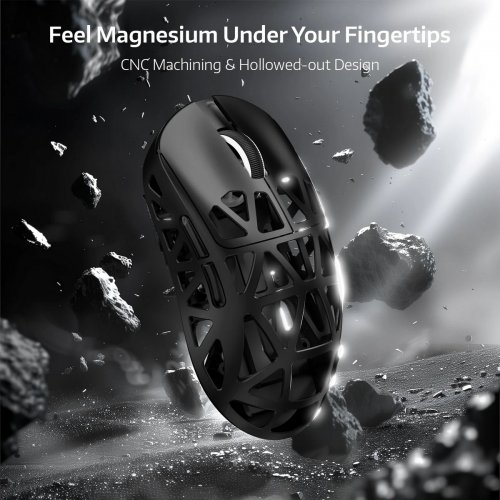 Мышка Attack Shark R2 Magnesium Alloy 8K (AS-6972792470894-B) Black купить в Украине: Киев, Днепр, Харьков, Одесса  | Низкая цена, отзывы, характеристики от TELEMART фото