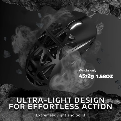 Мышка Attack Shark R2 Magnesium Alloy 8K (AS-6972792470894-B) Black купить в Украине: Киев, Днепр, Харьков, Одесса  | Низкая цена, отзывы, характеристики от TELEMART фото