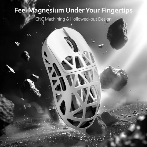 Мышка Attack Shark R2 Magnesium Alloy 8K (AS-6972792471549-W) White купить в Украине: Киев, Днепр, Харьков, Одесса  | Низкая цена, отзывы, характеристики от TELEMART фото