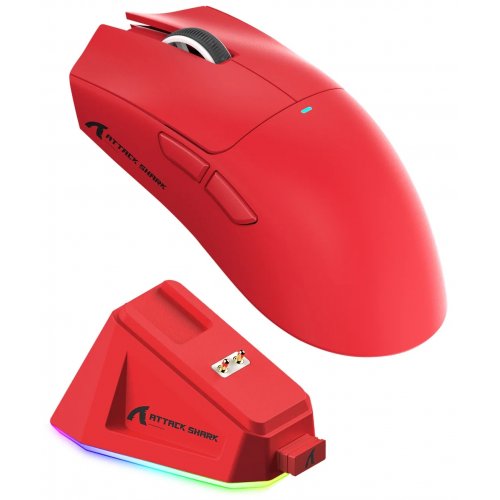 Мышка Attack Shark X11 Wireless (AS-6972792470788-R) Red купить в Украине: Киев, Днепр, Харьков, Одесса  | Низкая цена, отзывы, характеристики от TELEMART фото