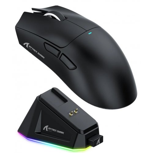Мышка Attack Shark X11 Wireless (AS-6972792470771B) Black купить в Украине: Киев, Днепр, Харьков, Одесса  | Низкая цена, отзывы, характеристики от TELEMART фото
