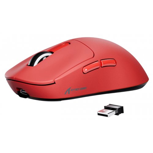 Мышка Attack Shark X3 Wireless (AS-6972792470801-R) Red купить в Украине: Киев, Днепр, Харьков, Одесса  | Низкая цена, отзывы, характеристики от TELEMART фото