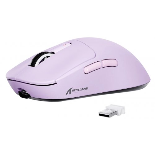 Мышка Attack Shark X3 Wireless (AS-6972792470818-P) Purple купить в Украине: Киев, Днепр, Харьков, Одесса  | Низкая цена, отзывы, характеристики от TELEMART фото