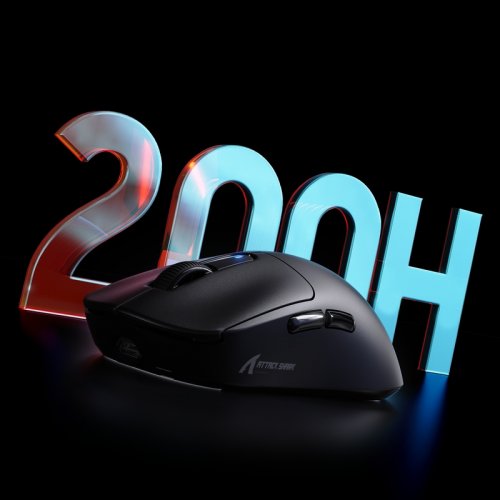 Мышка Attack Shark X3 Wireless (AS-6972792470054-B) Black купить в Украине: Киев, Днепр, Харьков, Одесса  | Низкая цена, отзывы, характеристики от TELEMART фото