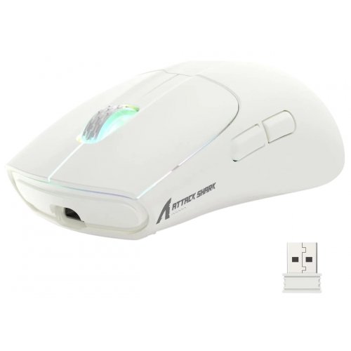 Мышка Attack Shark X5 Wireless (AS-6972792471006-W) White купить в Украине: Киев, Днепр, Харьков, Одесса  | Низкая цена, отзывы, характеристики от TELEMART фото