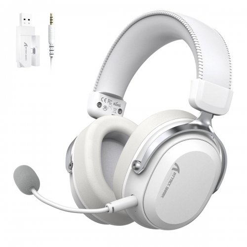 Навушники Attack Shark L30 Pro Wireless (AS-6979033730144-W) White купити в Україні: Київ, Львів, Хмельницький, Тернопіль, Івано-Франківськ | Низька ціна, відгуки, характеристики від TELEMART фото