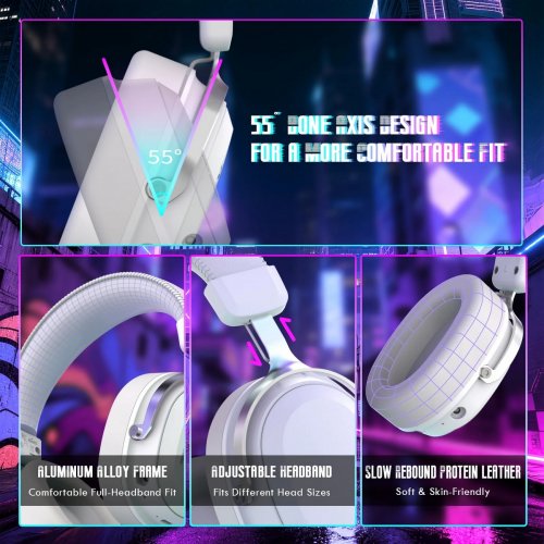 Навушники Attack Shark L30 Pro Wireless (AS-6979033730144-W) White купити в Україні: Київ, Львів, Хмельницький, Тернопіль, Івано-Франківськ | Низька ціна, відгуки, характеристики від TELEMART фото