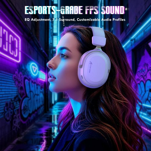 Навушники Attack Shark L30 Pro Wireless (AS-6979033730144-W) White купити в Україні: Київ, Львів, Хмельницький, Тернопіль, Івано-Франківськ | Низька ціна, відгуки, характеристики від TELEMART фото