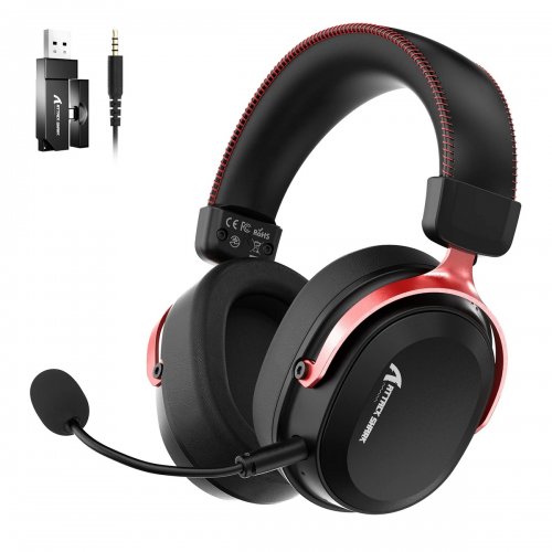 Навушники Attack Shark L30 Pro Wireless (AS-6979033730137-BR) Black/Red купити в Україні: Київ, Львів, Хмельницький, Тернопіль, Івано-Франківськ | Низька ціна, відгуки, характеристики від TELEMART фото