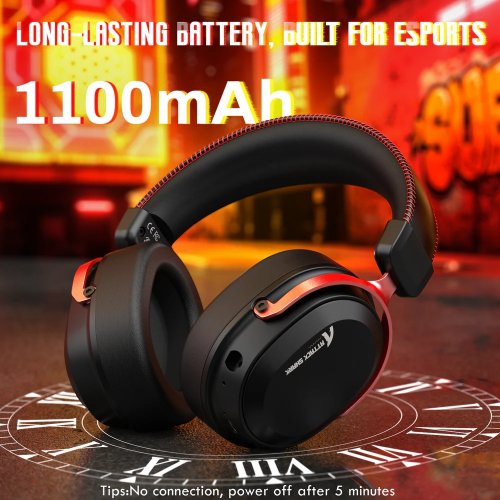 Навушники Attack Shark L30 Pro Wireless (AS-6979033730137-BR) Black/Red купити в Україні: Київ, Львів, Хмельницький, Тернопіль, Івано-Франківськ | Низька ціна, відгуки, характеристики від TELEMART фото