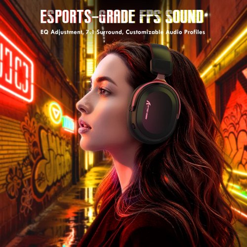 Навушники Attack Shark L30 Pro Wireless (AS-6979033730137-BR) Black/Red купити в Україні: Київ, Львів, Хмельницький, Тернопіль, Івано-Франківськ | Низька ціна, відгуки, характеристики від TELEMART фото