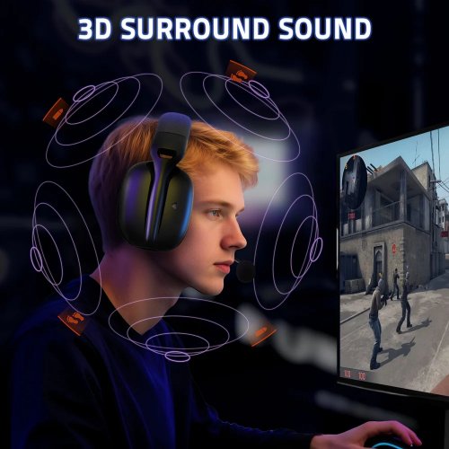 Навушники Attack Shark L80 Pro Wireless (AS-6972792471983-B) Black купити в Україні: Київ, Львів, Хмельницький, Тернопіль, Івано-Франківськ | Низька ціна, відгуки, характеристики від TELEMART фото