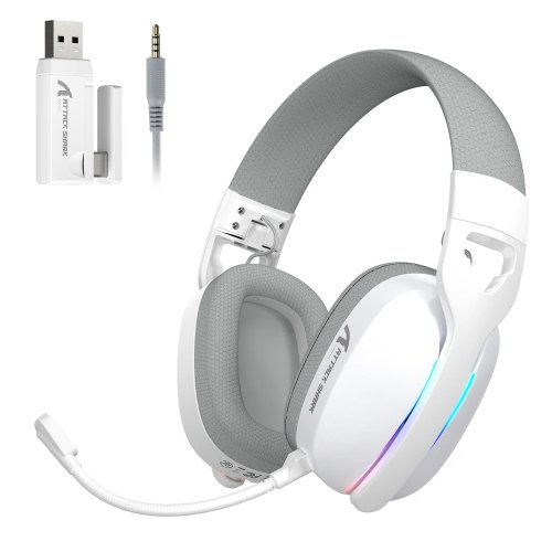 Навушники Attack Shark L90 Wireless (AS-6979033730083-W) White купити в Україні: Київ, Львів, Хмельницький, Тернопіль, Івано-Франківськ | Низька ціна, відгуки, характеристики від TELEMART фото