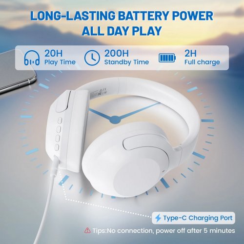 Навушники Attack Shark G300 Wireless (AS-G300-W) White купити в Україні: Київ, Львів, Хмельницький, Тернопіль, Івано-Франківськ | Низька ціна, відгуки, характеристики від TELEMART фото