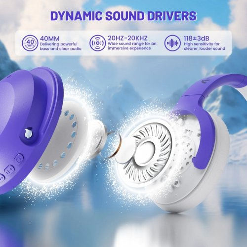 Навушники Attack Shark G300 Wireless (AS-G300-P) Purple купити в Україні: Київ, Львів, Хмельницький, Тернопіль, Івано-Франківськ | Низька ціна, відгуки, характеристики від TELEMART фото